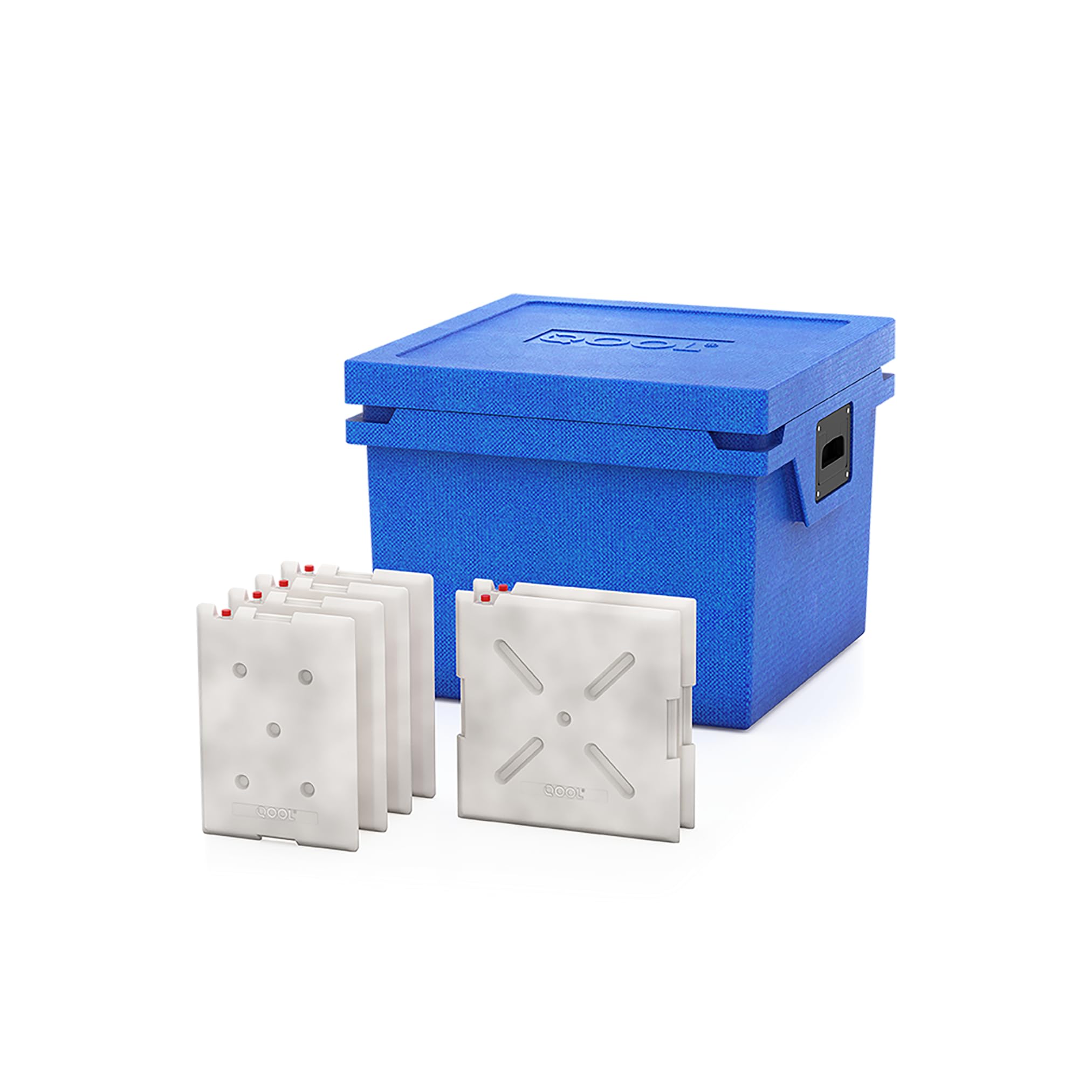 QOOL Kühlbox L | 43L | Made in Germany | blau | Hightech Kühlbox ohne Strom | Bis zu 10 Tagen autark | kühlen oder gefrieren | 10 Jahre Garantie