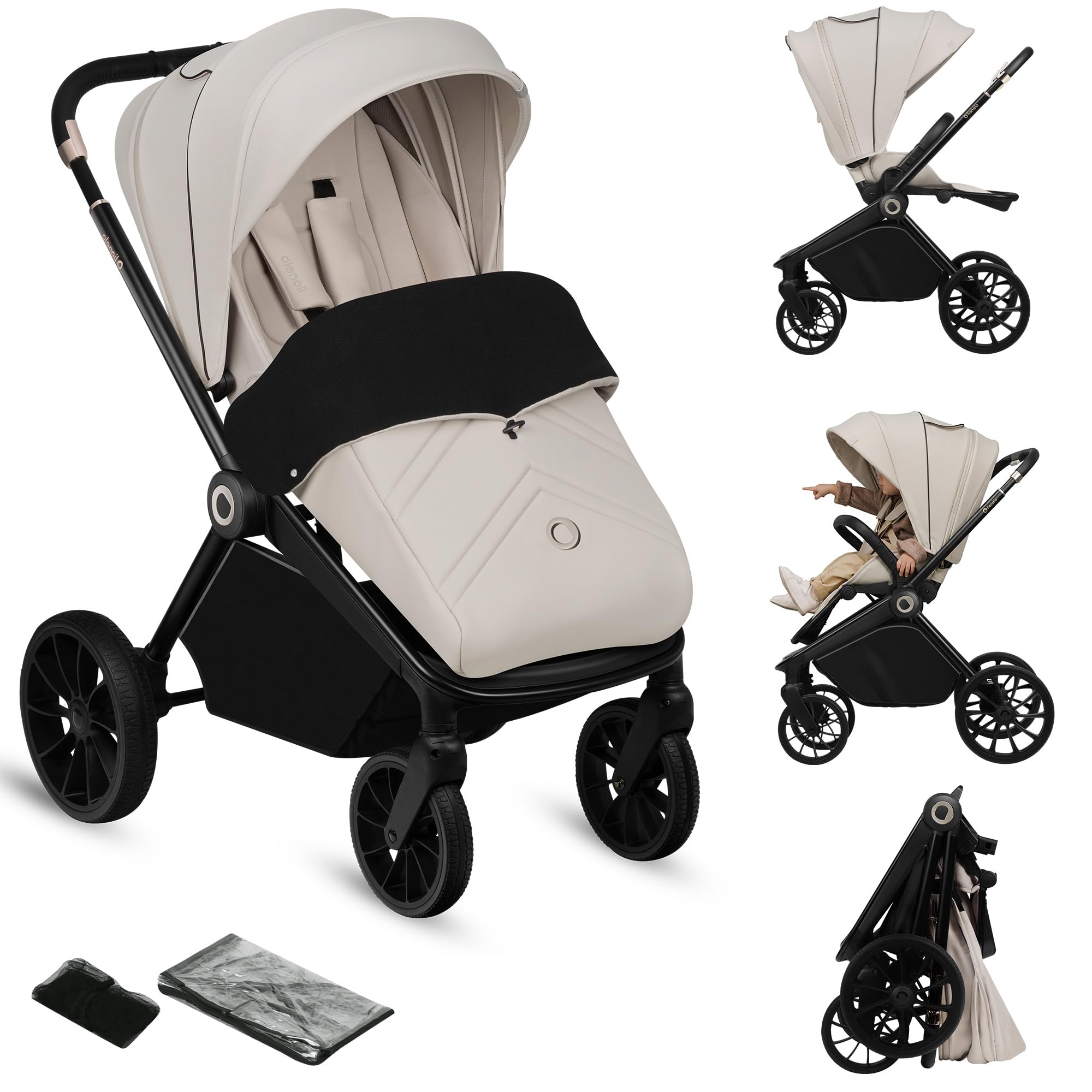 LIONELO Mika Plus All-Terrain Pushchair 6-48 Months up to 22 kg