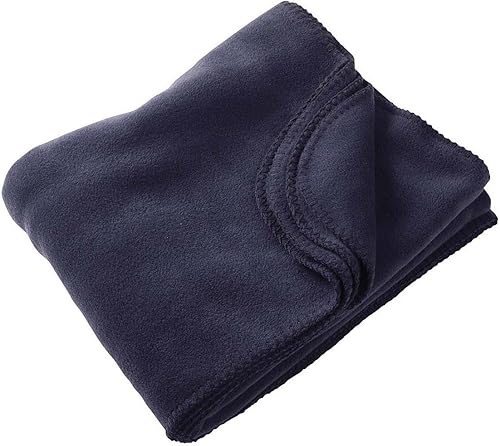 12.7 oz Manta polar, talla única , Azul marino/flor y brillo