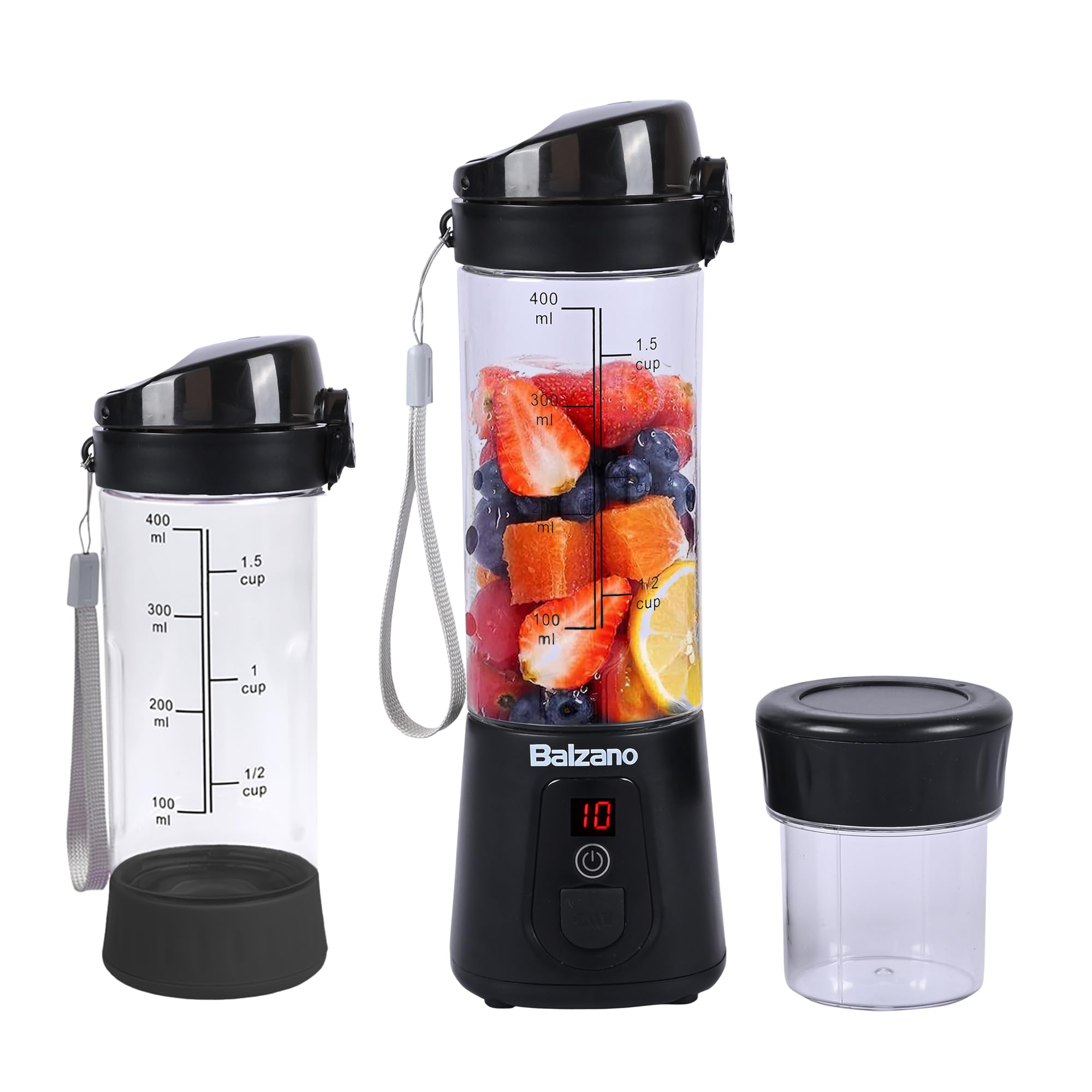Balzano Portable Blender, Blender for Smoothie and Juices, Crush Ice, Baby Food Blender, Smoothie Blender, Wireless Travel Blender, Juicer Blender, Black (B0DH4TGW5G) Amazon Price History, Amazon Price Tracker