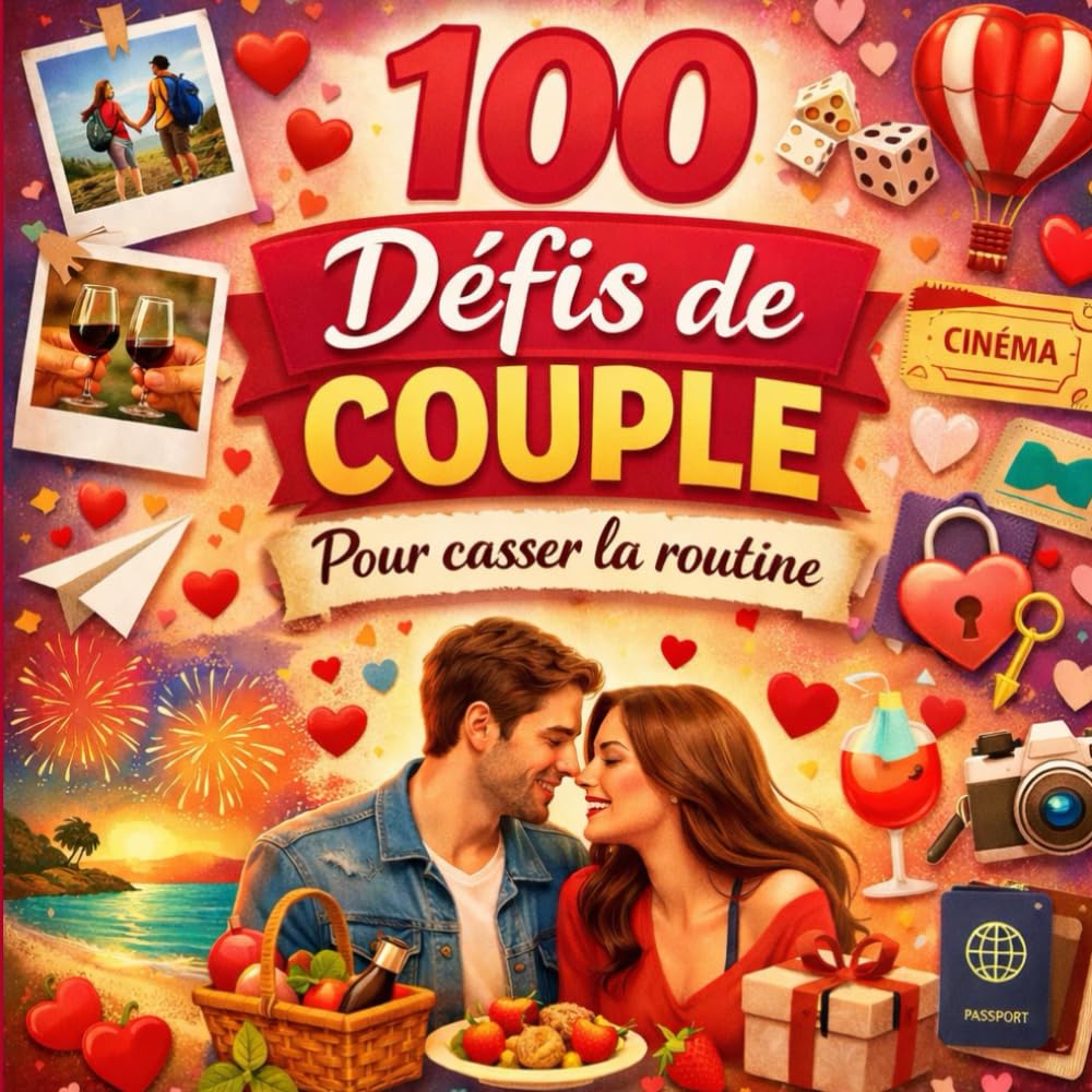 100 défis de couple pour casser la routine: 100 défis pour casser la routine, renforcer la complicité et raviver la flamme dans votre couple