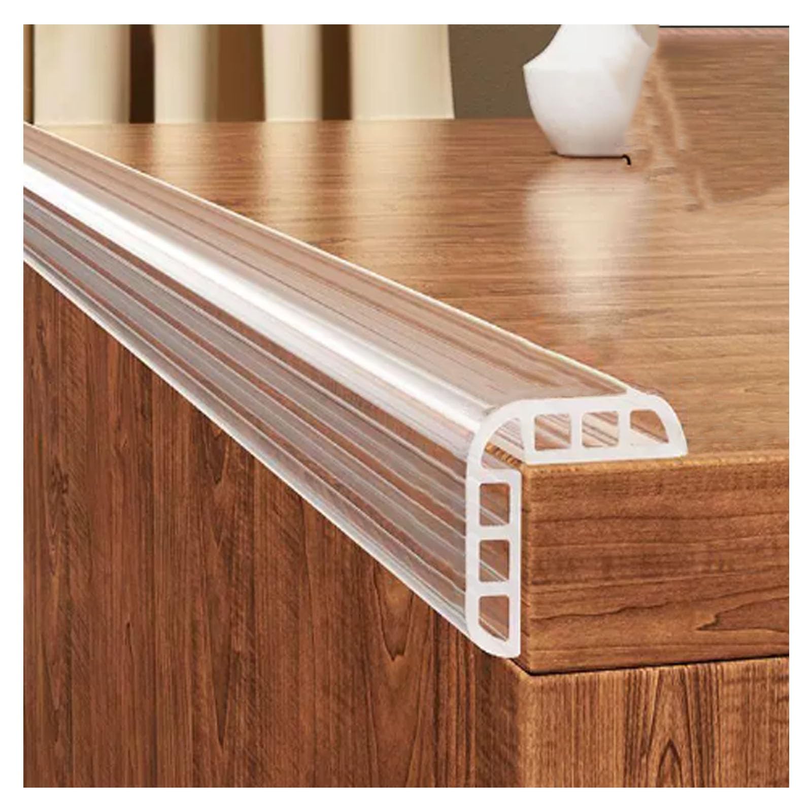 Ypiouren 19X19mm/0.74X0.74in L Shaped Corner And Edge Protectors, Anti Collision Strip, Self Adhesive Edge Padding, Cover Sharp Furniture Table Edges(,500Cm/196.9In)
