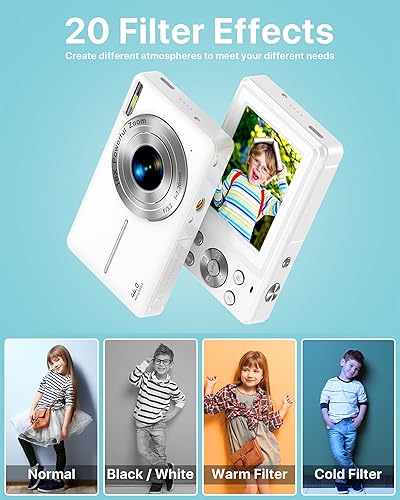 Miniatura 4 de Digital Camera, Latest FHD 1080P Digital Camera for Teens with SD Card Anti Shake Point and Shoot Cameras Portable 16X Zoom Compact Small Cameras