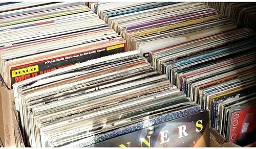 VILLAGE MUSIC WORLD - Mystery Box Discos de vinilo Álbumes de música LPS Bulk Lot Randomly Chosen Vintage LP originales con mangas Lote de 50