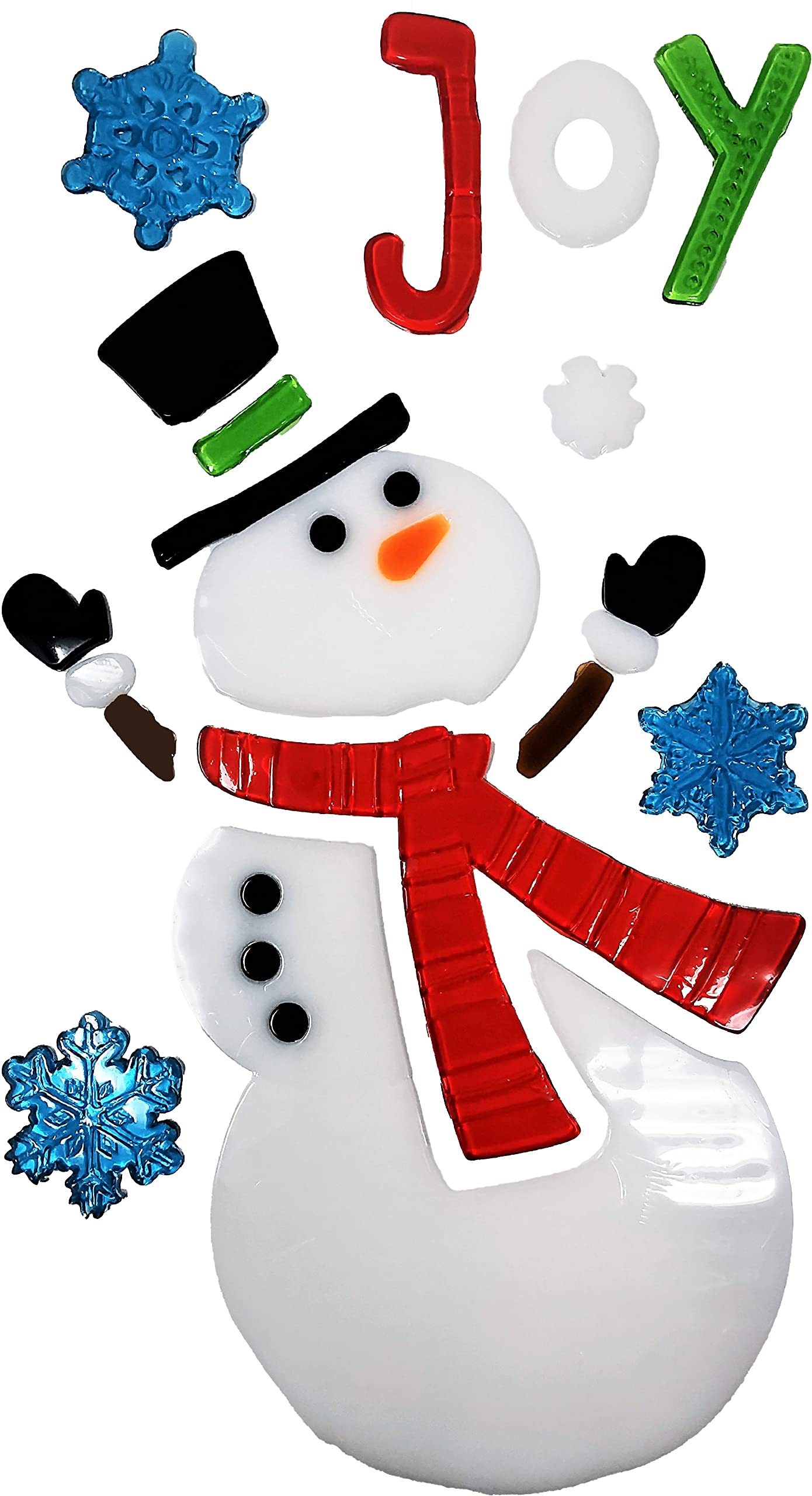 Tallon International Multi Christmas Gel Window Sticker - Christmas Gel Clings Decoration (Snowman (22005))