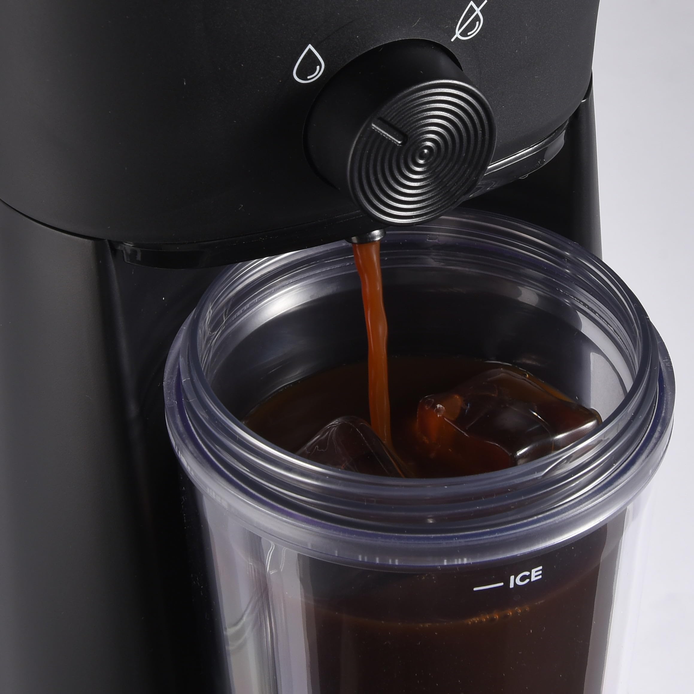 BMHSN Iced Coffee Maker with 20 fl oz Reusable Tumbler and Filter, Black, New condition, 1