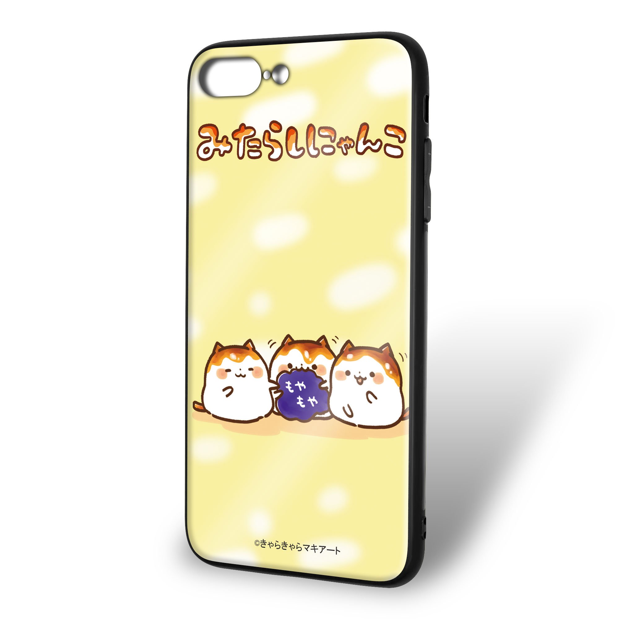 Amazon.co.jp: みたらしにゃんこ iPhone8 Plus ケース ガラス プリント