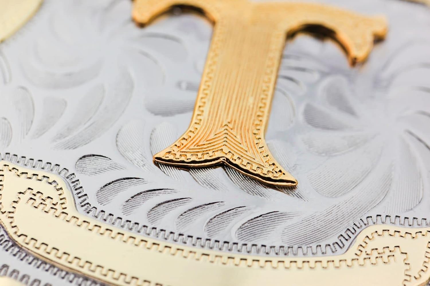 Western Belt Buckle Initial Letters ABCDMRJ to Z Cowboy Belt Buckle, Rodeo Buckles for Men & Women Fits Up to 2 Inch Belts - Image 3