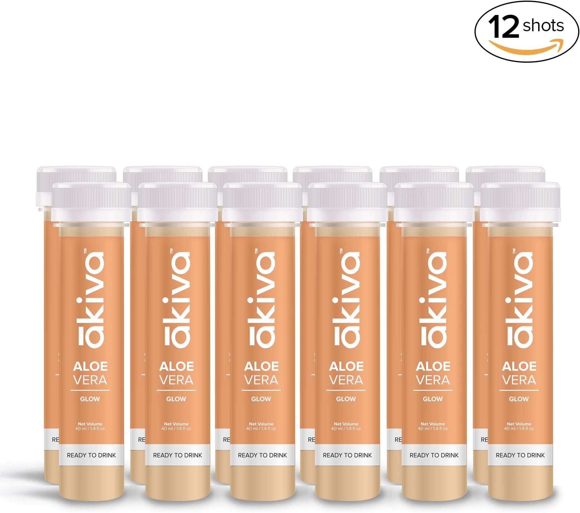 Akiva Love Juices Aloe Vera Skin Glow Ready to Drink Ayurvedic Juice, 12 X 40 ml