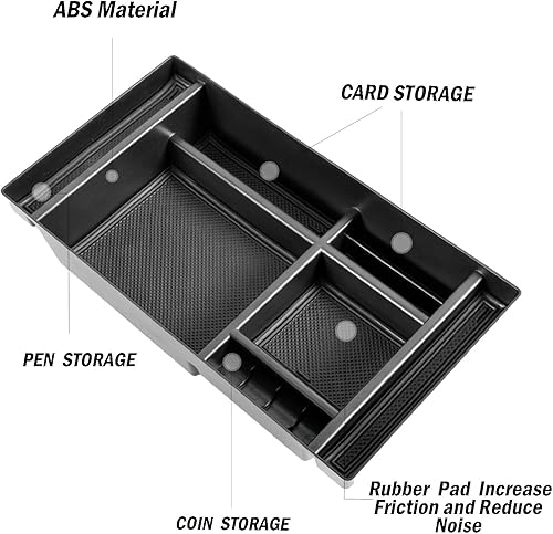 Miniatura 5 de TACOBRO Organizador de consola central compatible con accesorios Chevy Silverado 1500  GMC Sierra 1500 2019-2022 y SilveradoSierra 25003500HD
