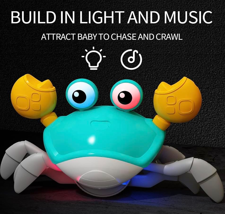 Miniatura 5 de Juguete para bebé de cangrejo gateante  Juguetes para bebés de 3 4 5 6 7 8 9 10 11 12 bebés niños 3-6 6-12 aprendizaje gateo 9-12 12-18 caminar niño