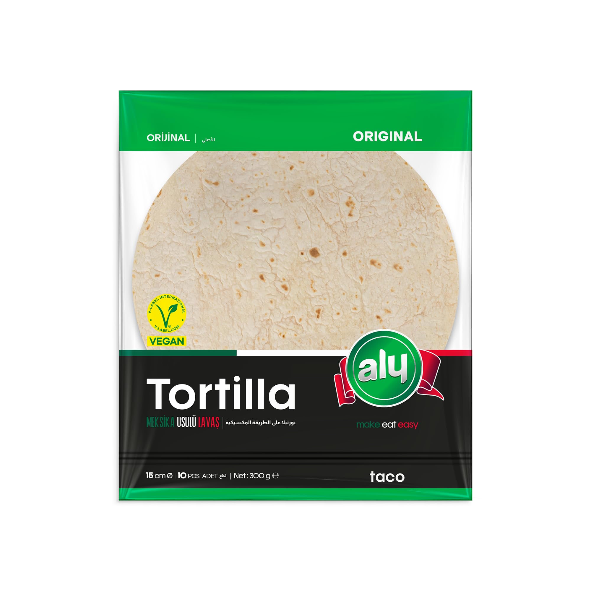 Aly Tortilla 15 cm 10' lu