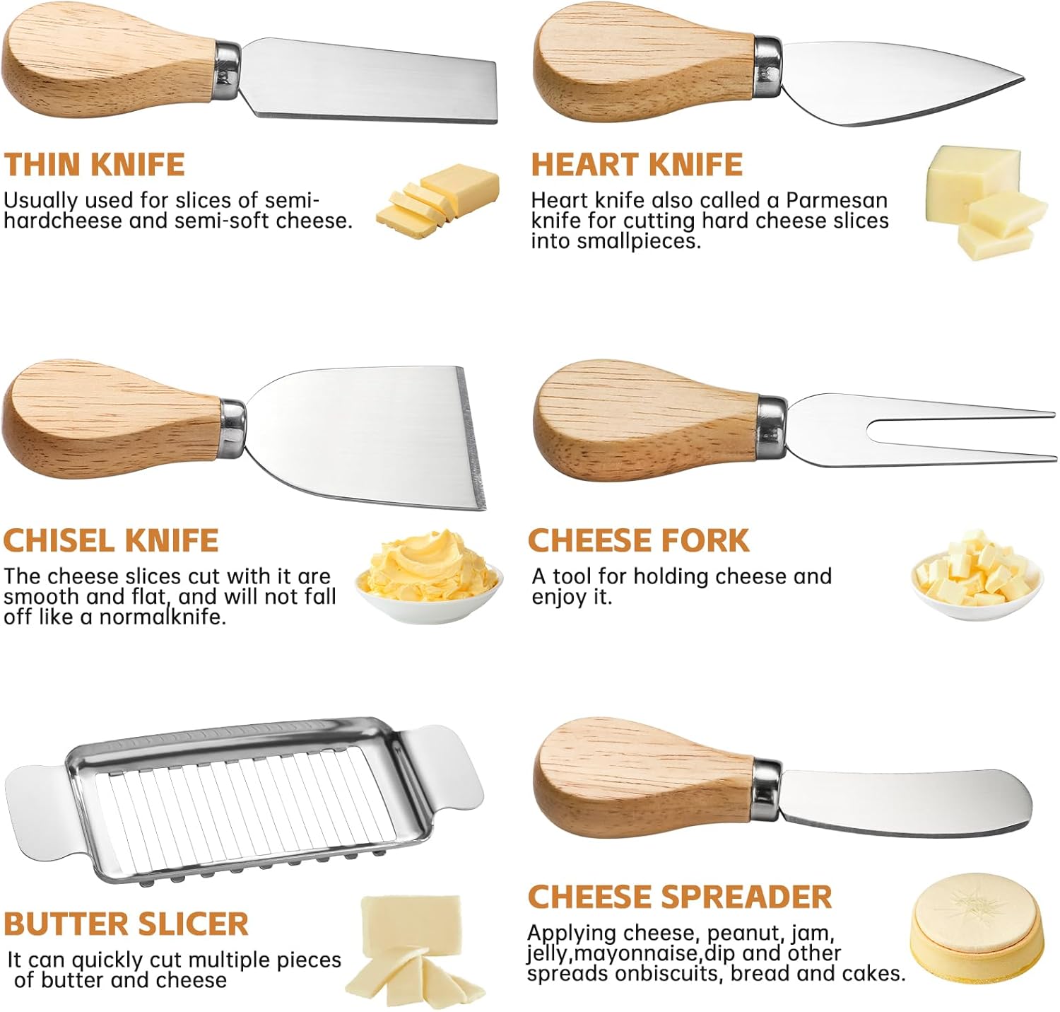 stainless steel butter dish with lid, butter cheese storage box,butter slicer cutter and cheese knife set,butter dish size perfect for butter stick,multi-purpose serving food dish tray kitchen gadgets