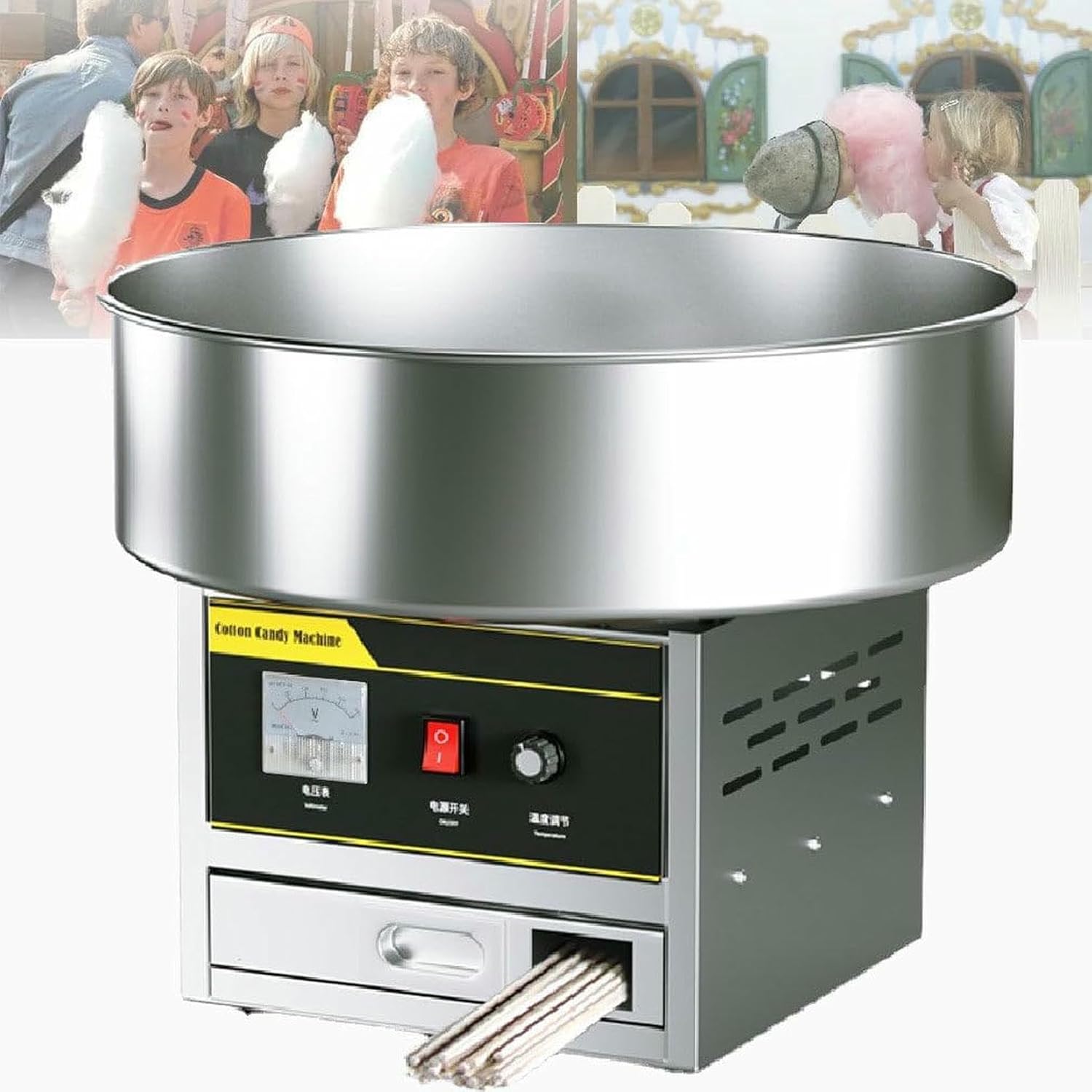 Machine to Make Sugar Cotton, Sugar Cotton Machine, Electric Sugar Cotton Machine, Suitable for Birthday Parties, Christmas Day and Christmas Day ~/