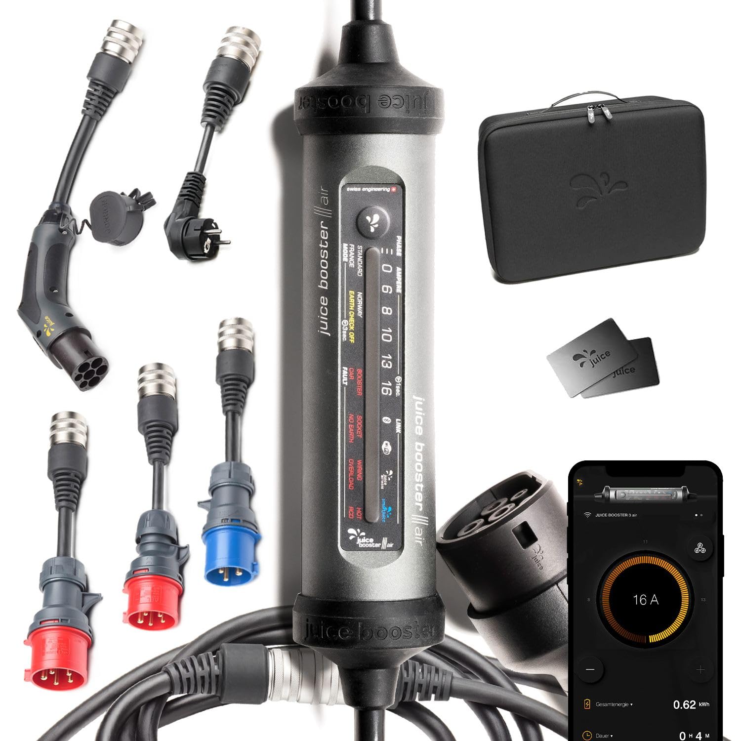 Juice Booster 3 air Traveller Plus Set, Mobile Wallbox 11kW mit 