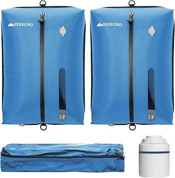 Vacuum Bag for Travel, Professional IPX8 Waterproof Reusable Vacuum Compression Bags for Travel Suitcases, Durable Space Saver Bag2 PACK,With Pump