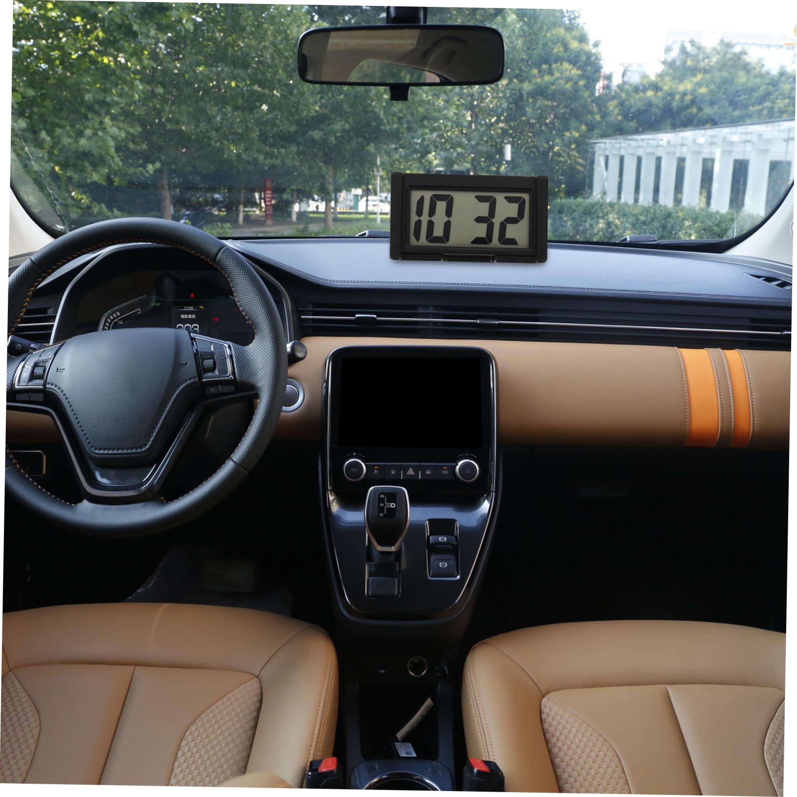 6 Juegos Reloj Electrónico De Coche Reloj De Vehiculo Digital Reloj De Coche Para Tablero Reloj De Automóvil Reloj Del Salpicadero Del Coche El Plastico Black