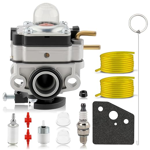 MOTOALL 753-06220 Carburetor for Troy Bilt TB146EC TB525EC TB575EC TB590EC TB525ES TB539ES String Trimmer MP429 MP479 BC509 SS418 Yard Machines Y4700EC Y4800EC 753-06220A 753-06220B