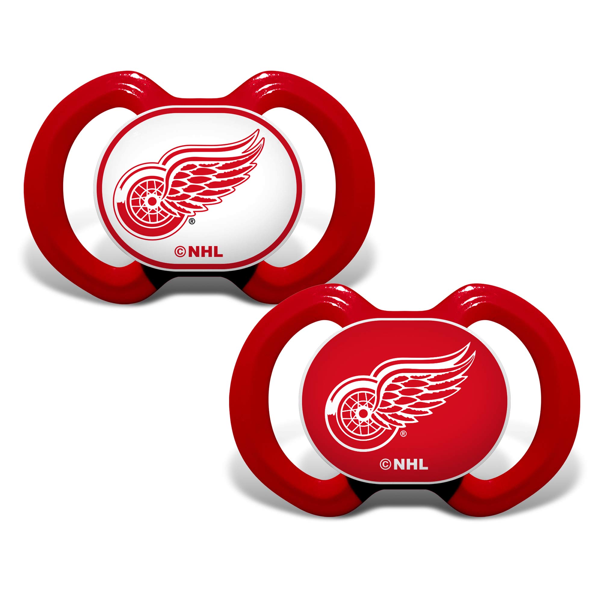 Baby Fanatic Pacifier 2-Pack - NHL Detroit Red Wings - Officially Licensed League Gear