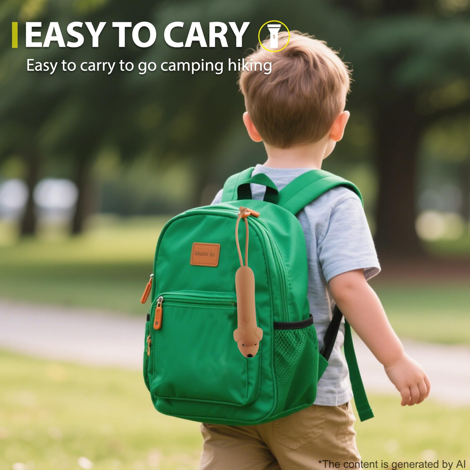 LOVERUIS Linterna recargable led de Kid, Linterna led para niños y niñas, Linterna divertida adecuada para acampar y explorar al aire libre, Regalo de cumpleaños (Torch Dog)