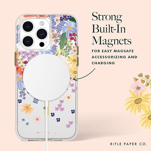 Miniatura 5 de Rifle Paper Co. - Funda para iPhone 15 Pro Max compatible con MagSafe protección contra caídas de 12 pies Bonita funda para iPhone de 6.7 pulgadas