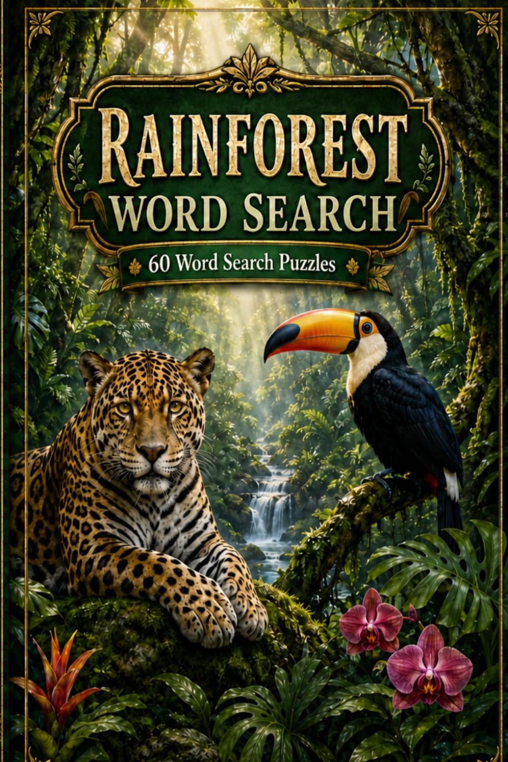 RAINFOREST WORD SEARCH 60 Word Search Puzzles: 6x9 Inches, 120 Pages | 60 word search Puzzles | Solutions Included|