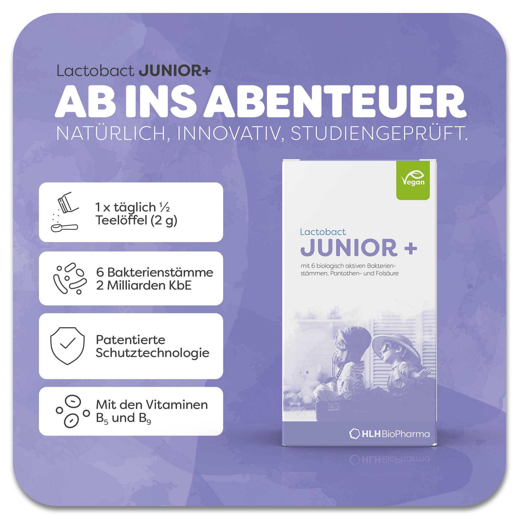 Lactobact JUNIOR + 2x 60g- Sparset