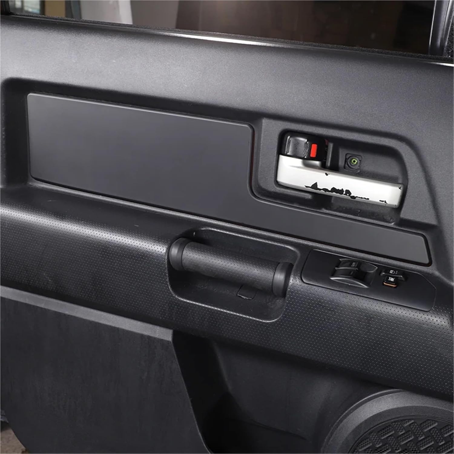 Compatible with Toyota FJ Cruiser 07-21 Interior Door Panel Trim Sticker Car Interior Styling Trim Door Panel Frame ABS Carbon Fiber Pattern(Style 2)