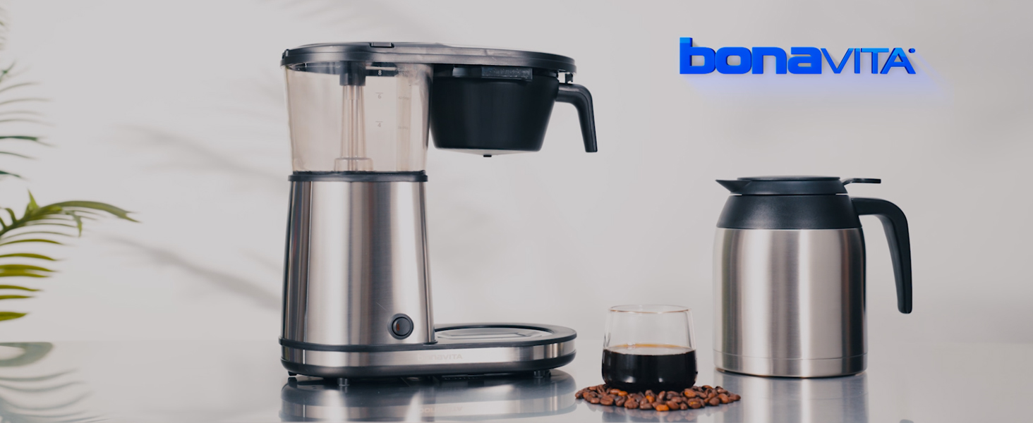 Amazon.com: Bonavita 8 Cup Drip Coffee Maker Machine, One-Touch