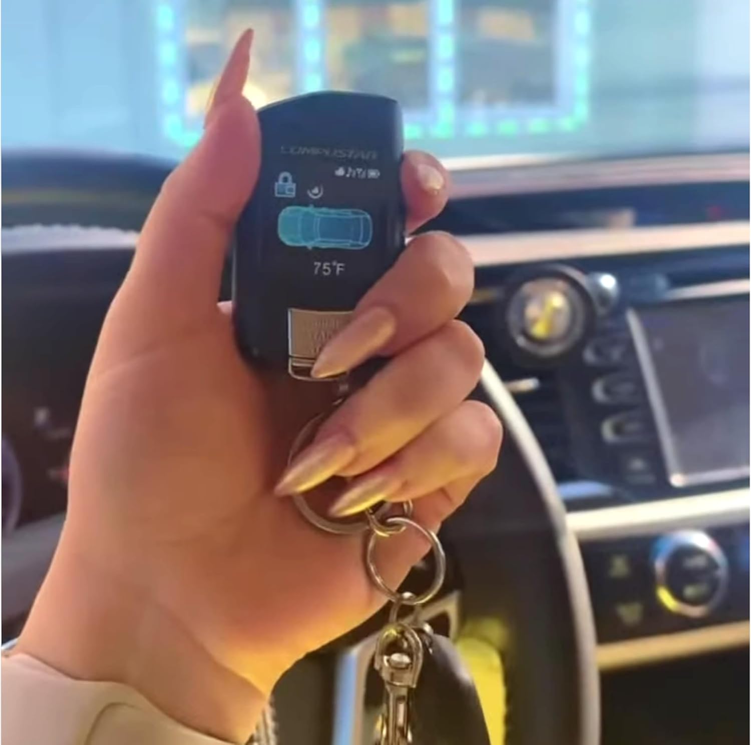 Compustar All-in-One CS8920-AS 2-Way Interactive LCD Remote Starter Kit & Alarm System (Up to 3,000-FT Range)