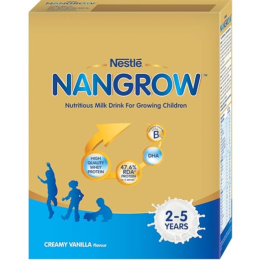 Nestle NANGROW Nutritious Milk Drink for Growing Children (2-5 years), Creamy Vanilla, 400g