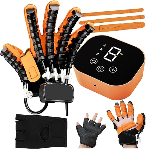 Miniatura 9 de Guantes de robot de rehabilitación, equipo de recuperación de hemiplejia de mano 2024, con carga USB y ajuste de fuerza, para todo tipo de personas