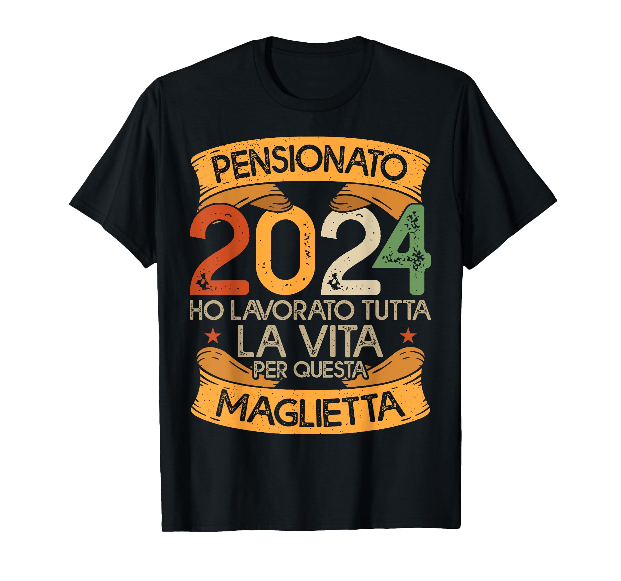 Pensione 2024 Regalo Uomo Divertente Pensionato 2024 Maglietta : Amazon.it:  Moda