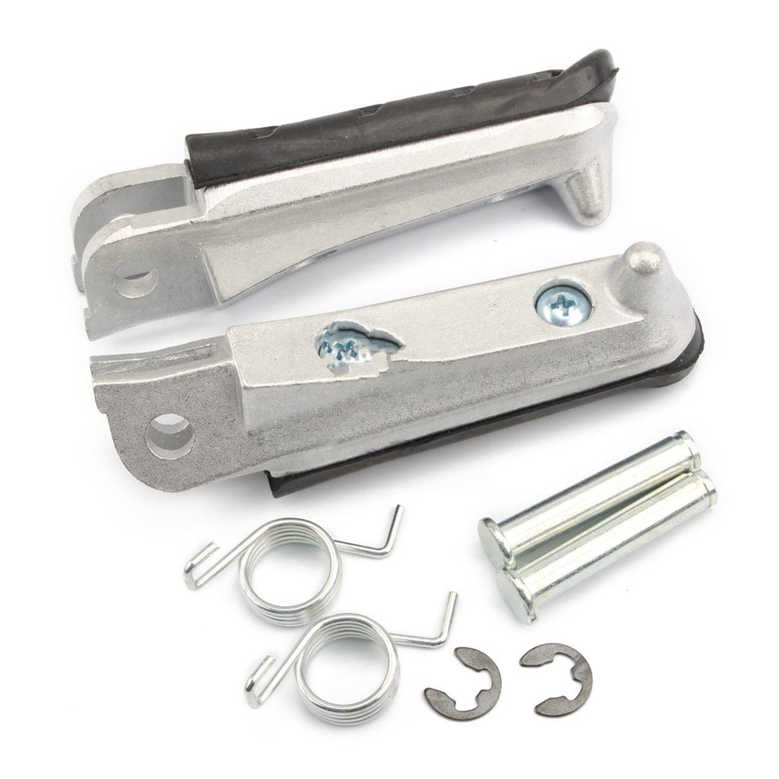 Motocicleta Estriberas para CB250 CB600F CBR600F para Hornet 250 para Hornet 600 NC700 Estriberas Negras Motocicleta Estriberas Delanteras Pedales Reposapiés Pegs Pie