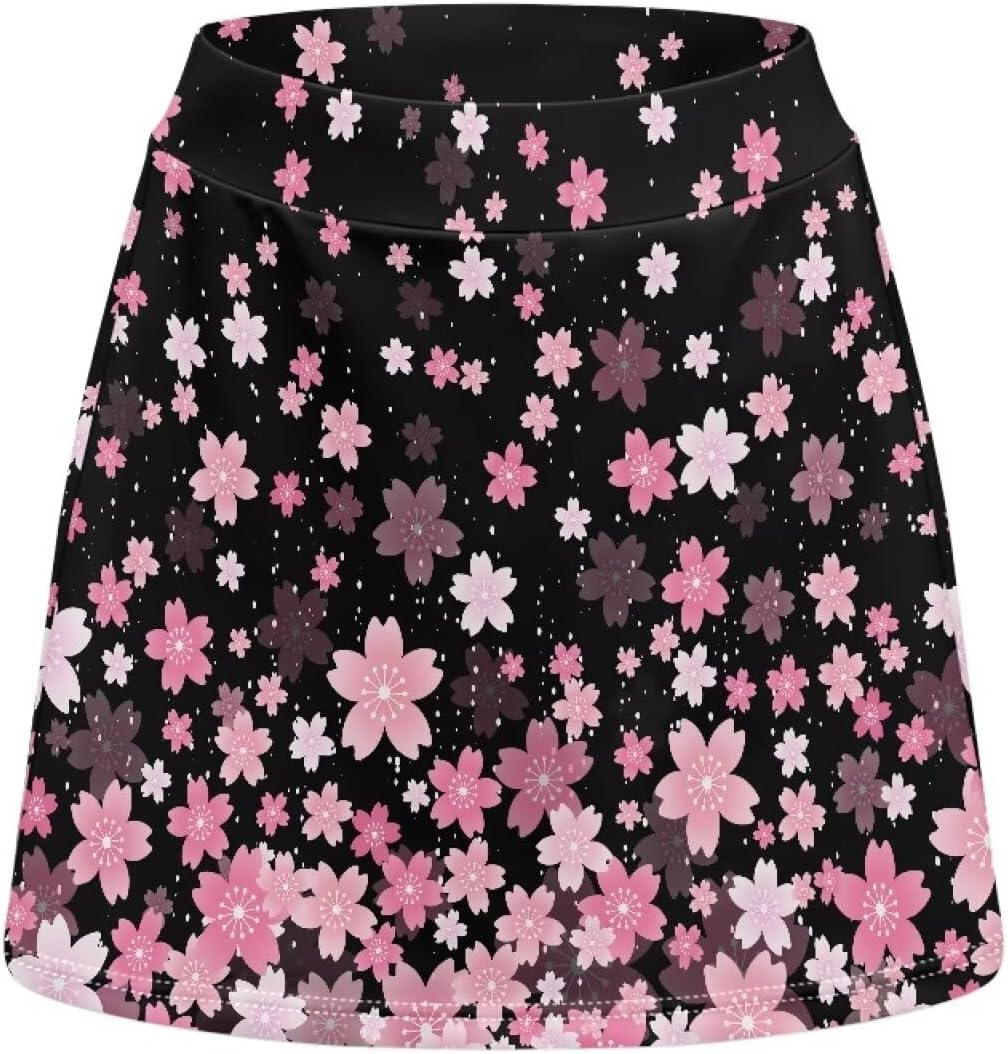 Tennis Skirts for Women with Pocket Shorts High Waisted Athletic Golf Skorts Summer Workout Running Skirts