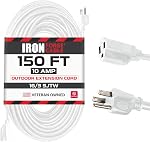 Iron Forge Cable Cord d'extension extérieur étanche 8 ft - 16/3 SJTW, 13 Amplificateur lourd 3 Cord de rallonge pour maison ou jardin