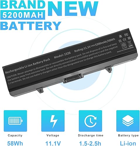 Miniatura 3 de Fancy Buying Batería para Dell Inspiron 1525 1526 1545 GP952