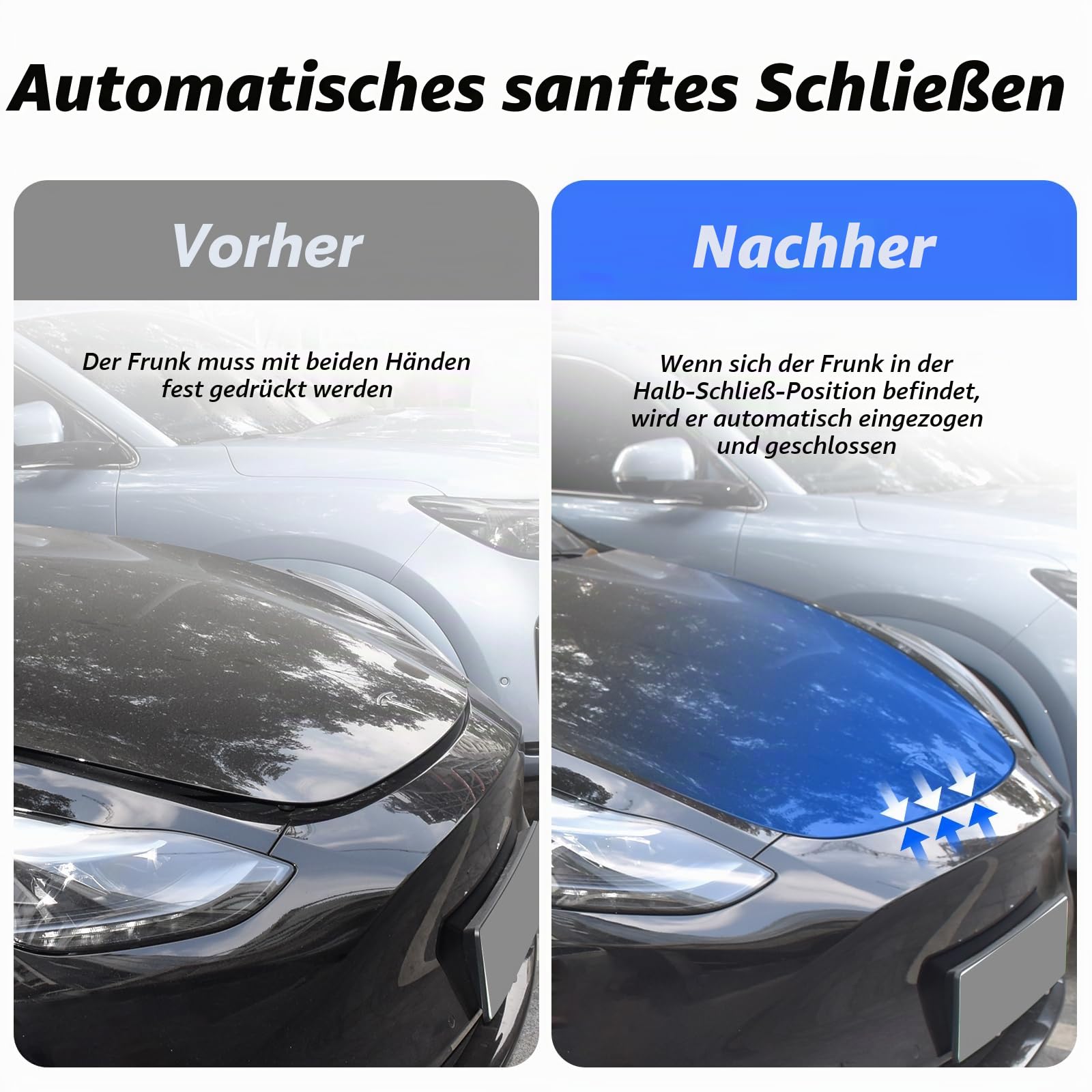Tesla Model 3 Frunk Soft Close Highland Power Front Trunk Elektrische Saug-Autoverriegelung Kompatibel 2024 2023 2022 2021