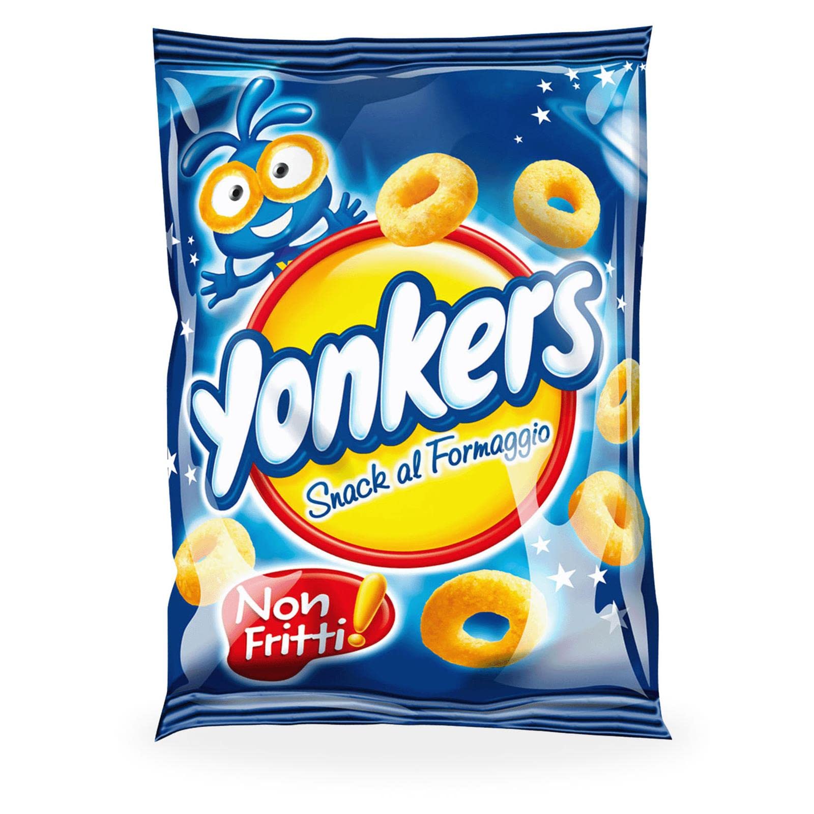 Yonkers - Lote de 16 bolsas de patatas fritas con queso de 100 g