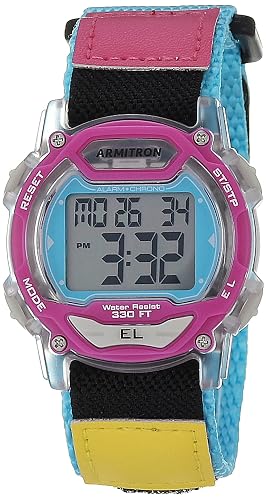 Armitron Sport Unisex Digital Chronograph Nylon Strap Watch, 45-7004