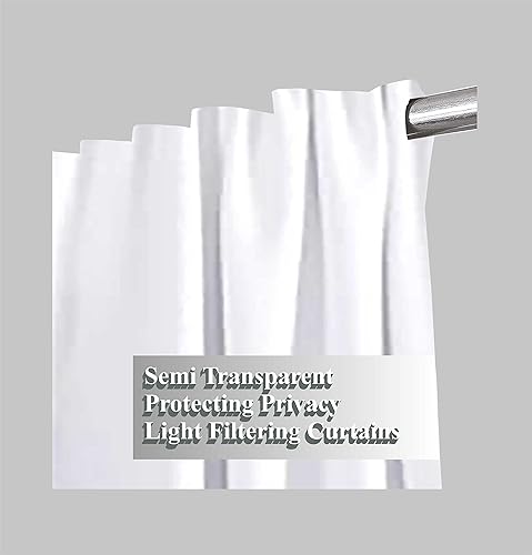 Miniatura 7 de Linen Clubs - Cortina de algodón blanca