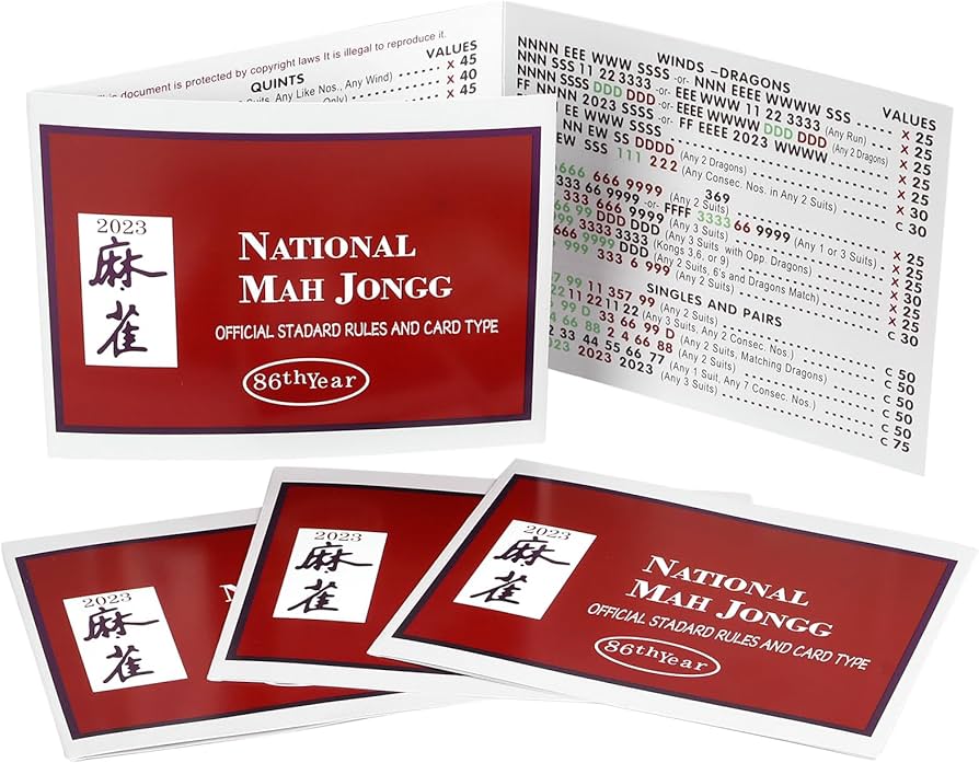 amazon-com-national-mahjong-cards-official-standard-rules-and-card-type-mahjong-scorecard-4pcs-toys-games for Free Printable Mahjong Rules Printable Amazon.com: National Mahjong Cards Official Standard Rules and Card Type - Mahjong Scorecard- 4Pcs : Toys & Games for Free Printable Mahjong Rules Printable