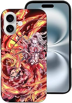 Amazon.co.jp: iPhone 16 ケース 鬼滅の刃 炎柱 煉獄杏寿郎