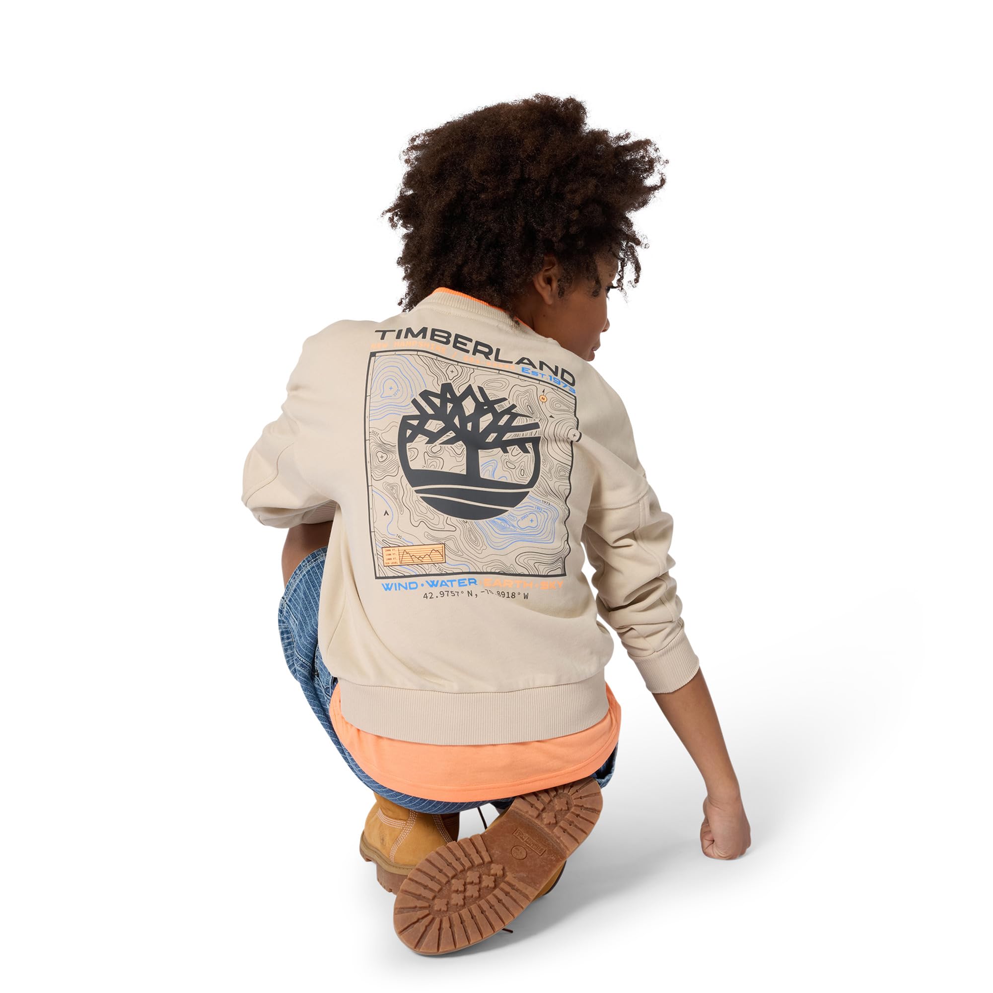 Timberland Pantalones Cortos de Mezclilla para niño, Azul, 4 años