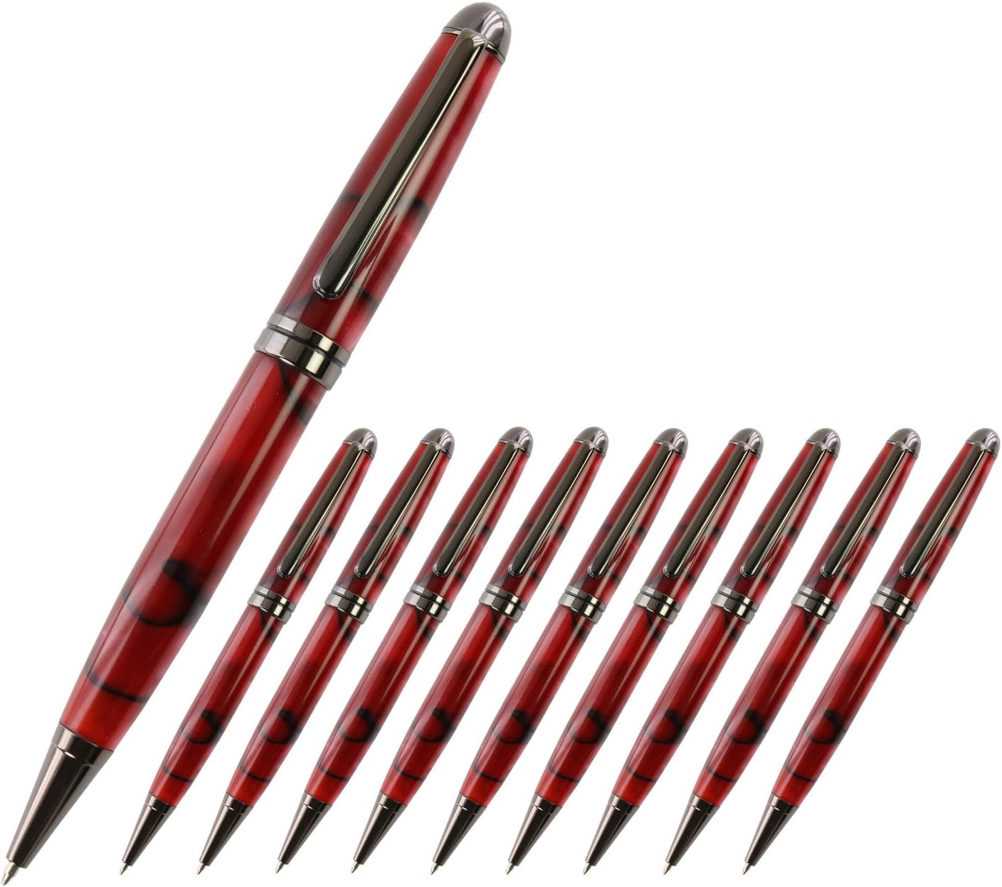 Legacy Woodturning, European Pen Kit Gun Metal, 10 Pack Woodworking