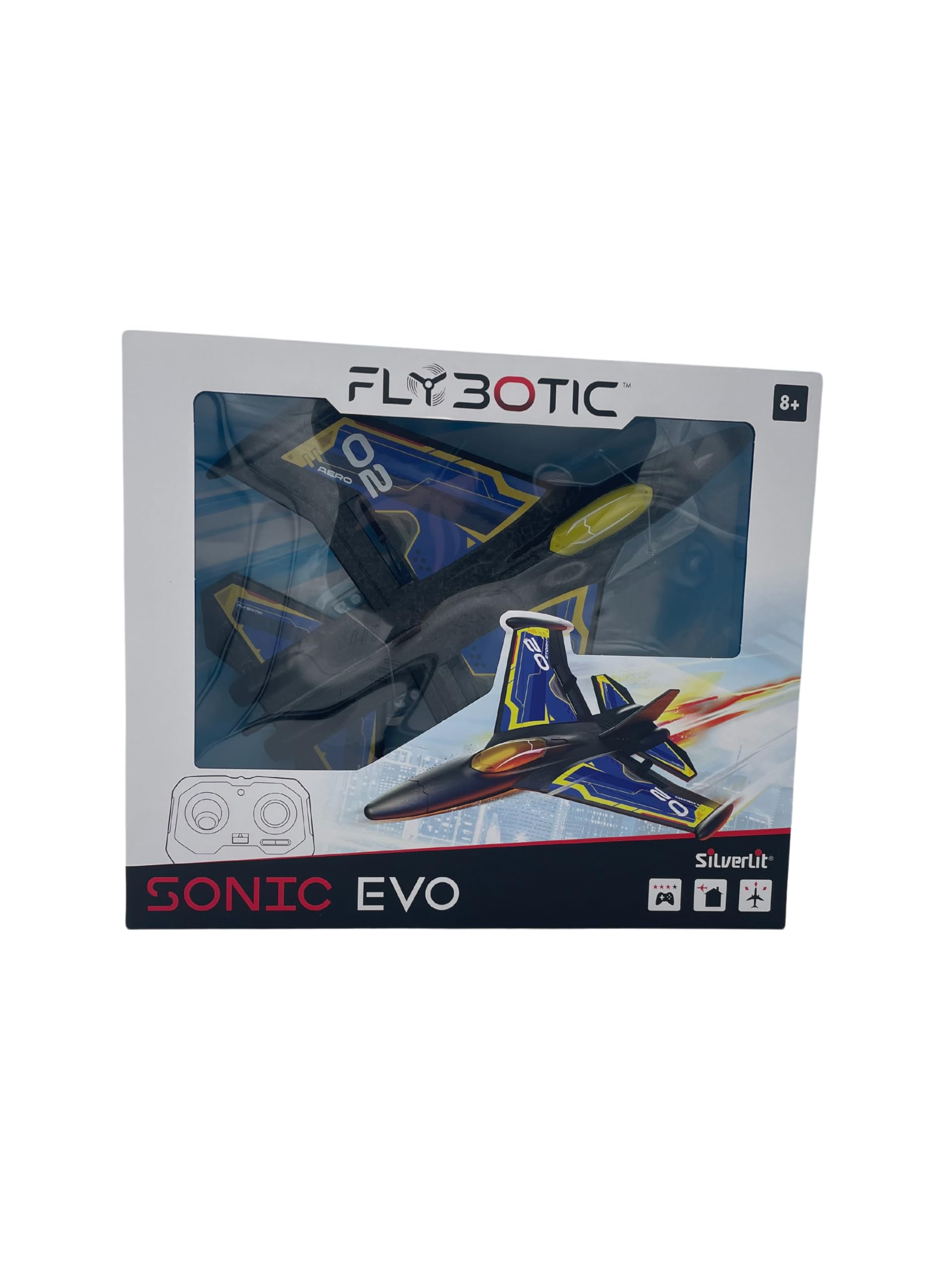 FLYBOTIC - Samolot zdalnie sterowany Sonic Evo - niebieski - 31cm