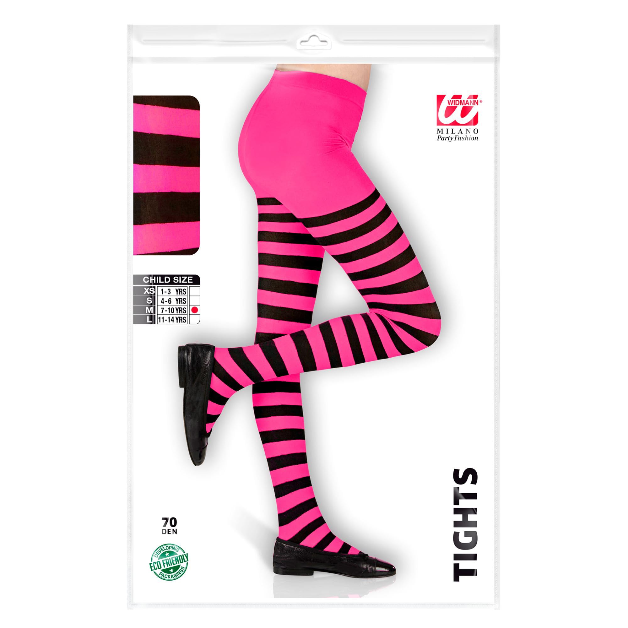 W WIDMANN MILANO Party Fashion - Leotardos para niños, 70 DEN, accesorios para disfraces de bruja, mariquita, abeja, elfo y mucho más. - 3