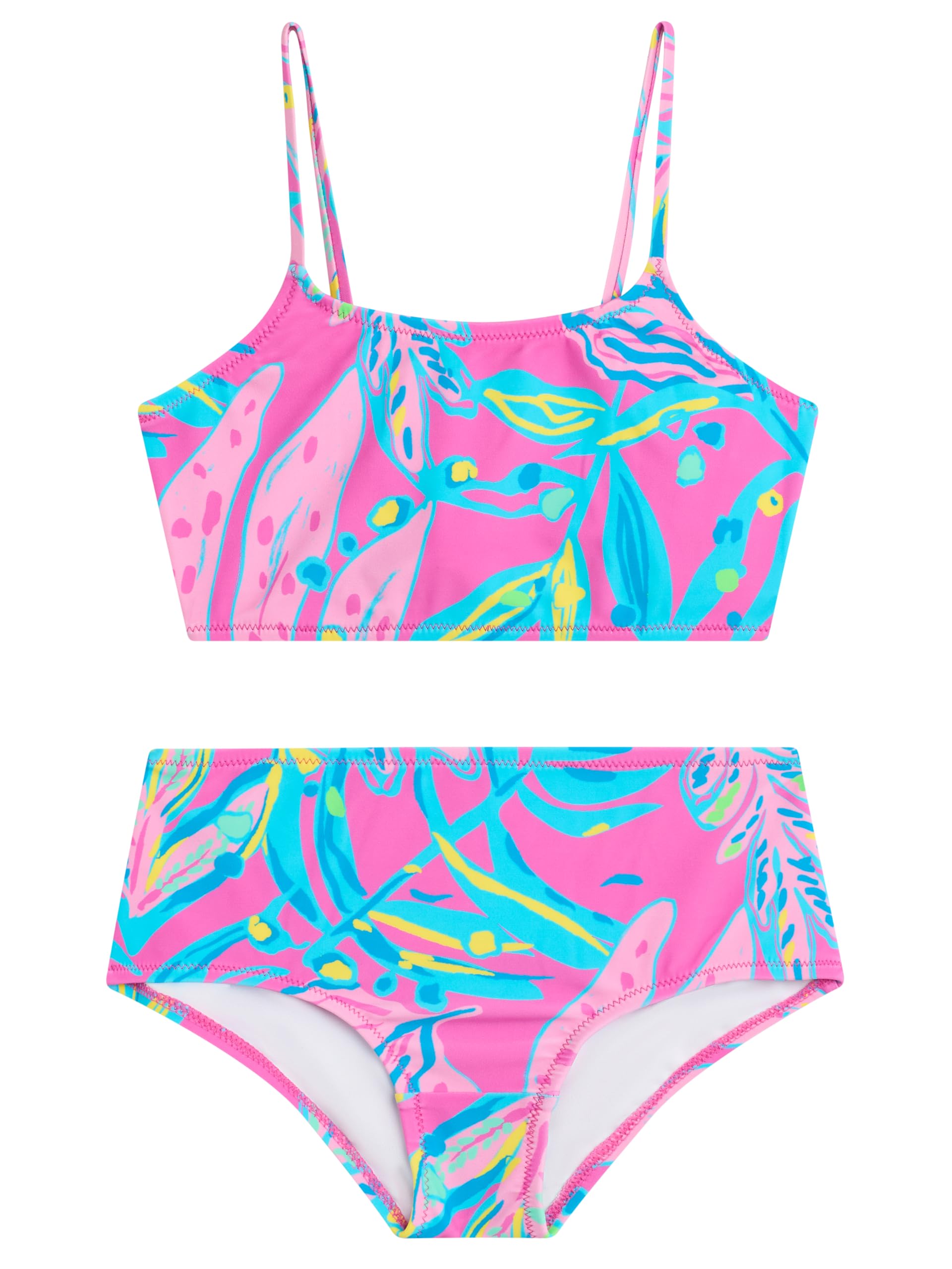 Kanu Surf Girls' Tammy Beach Sport Square Sun Bikini 2-piece Swimsuit