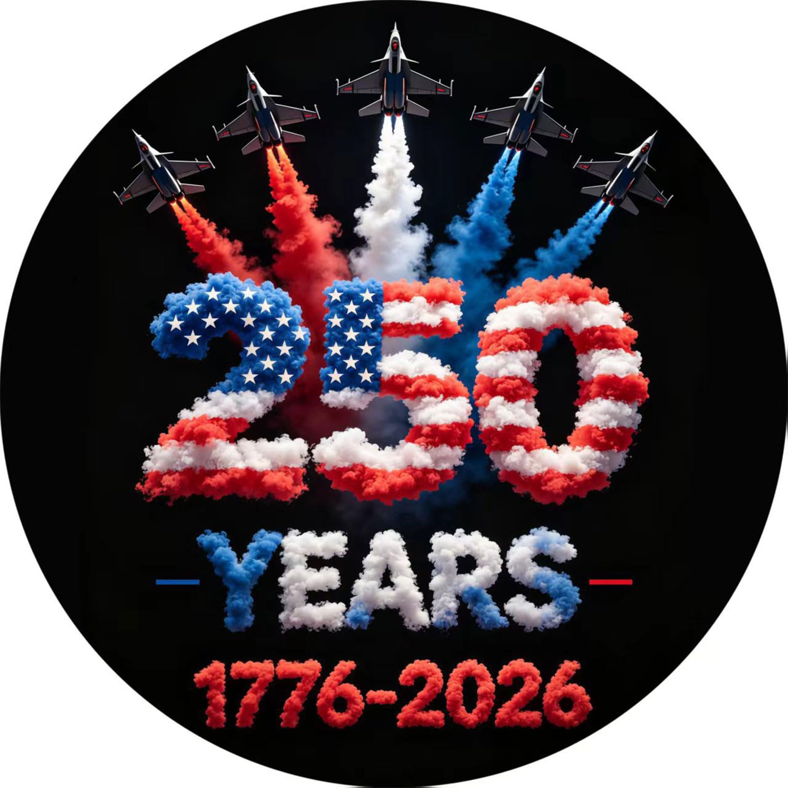 Patriotic Door and Wall Decor for Home Display, Independence Day 250th Anniversary Porch and Entryway Accent Home Patriotic Door Decor July Fourth Decoration Anniversary Accent Front Wall Porch Red