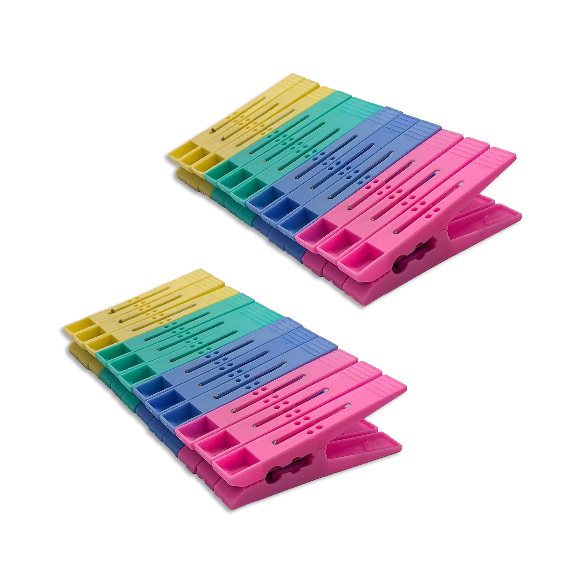 Elissar 24 Pcs Premium Cloth Clips for Drying Clothes/Plastic Hanging Pegs/Pins with Storage Box (Big Size) (B0BG67NJ26) Amazon Price History, Amazon Price Tracker